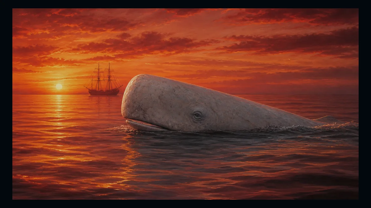 Moby-Dick, Chapter 116: The Dying Whale — chapter-context illustration for reading 1