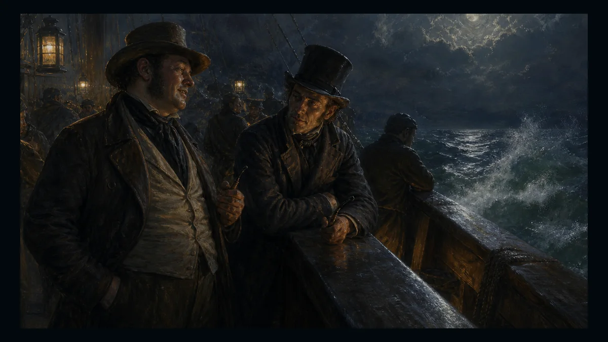 Moby-Dick, Chapter 121: Midnight—The Forecastle Bulwarks — chapter-context illustration for reading 1