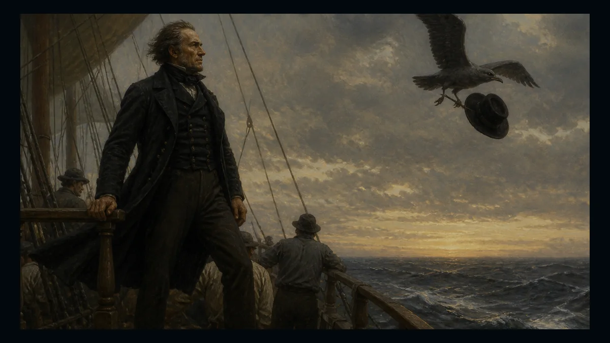 Moby-Dick, Chapter 130: The Hat — chapter-context illustration for reading 1