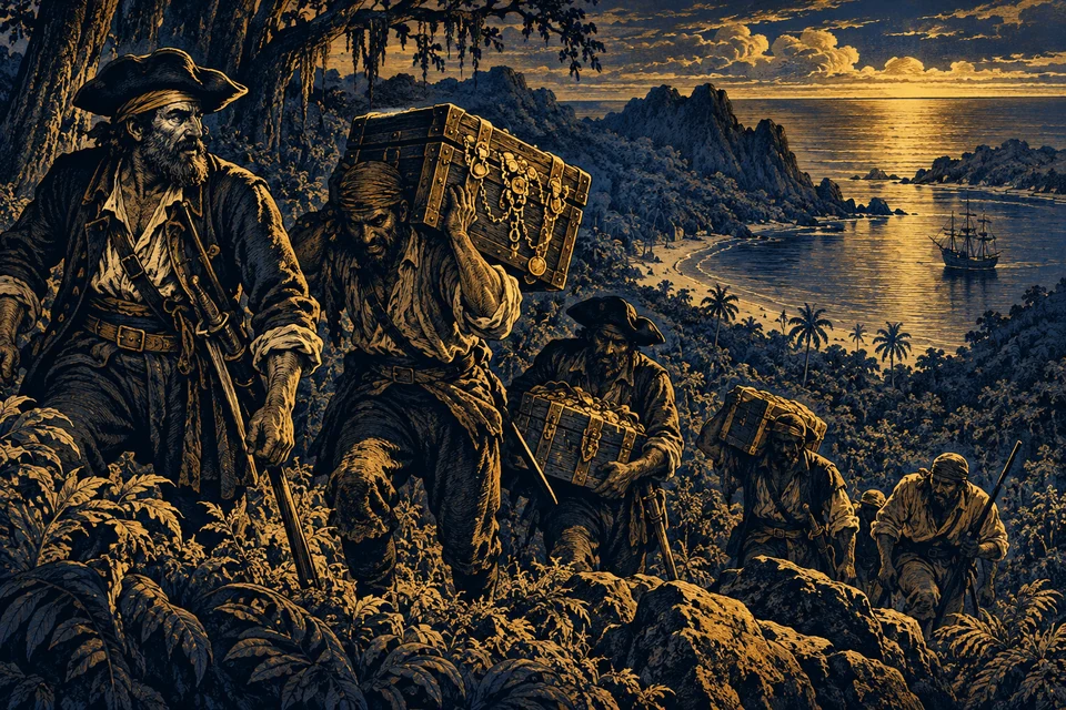 The next morning we fell early to work, for the transportation of this great mass of gold near a mile by land to the beach,…